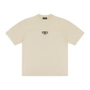 CREAM/BLACK LOGO T-SHIRT