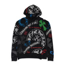 BLACK STENCIL HOODIE