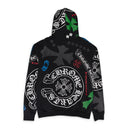BLACK STENCIL HOODIE