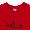 RED STAY POSITIVE T-SHIRT