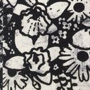 BLACK/WHITE FLOWER PRINT JEANS