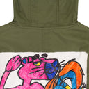 MULTICOLOR COLORFUL PAINT KHAKI DENIM JACKET