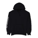 BLACK STACKED VARSITY HOODIE