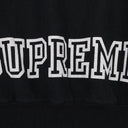 BLACK STACKED VARSITY HOODIE