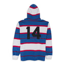 BLUE HOODED RUGBY SHIRT