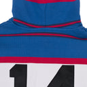 BLUE HOODED RUGBY SHIRT