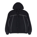 BLACK STUDDED STADIUM BOMBER