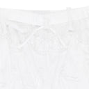 WHITE LACE WIDE LEG ANKLE TROUSERS