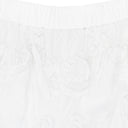 WHITE LACE WIDE LEG ANKLE TROUSERS