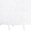 WHITE LACE WIDE LEG ANKLE TROUSERS