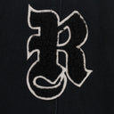 BLACK SHEARLING LOGO CANVAS WORK JACKET