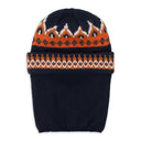 ORANGE/BLACK BEANIE FACE MASK