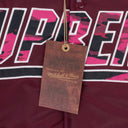RED MITCHELL & NESS CAMO LOGO VARSITY JACKET