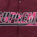 RED MITCHELL & NESS CAMO LOGO VARSITY JACKET