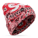 RED BANDANA BEANIE