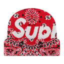 RED BANDANA BEANIE