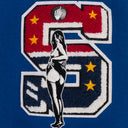 BLUE HYSTERIC GLAMOUR VARSITY JACKET