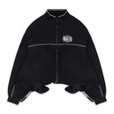 BLACK UPSIDE DOWN TRACK JACKET