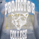 PALE BLUE MIXED PRINTED VINTAGE HOODIE