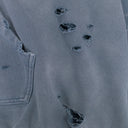 PALE BLUE MIXED PRINTED VINTAGE HOODIE