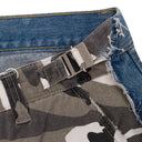 CAMO/BLUE HYBRID SKINNY JEANS