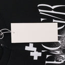 BLACK TIGHT FIT SPLIT T-SHIRT
