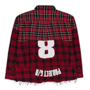 RED UPSIDE-DOWN CHECKED BUTTON-DOWN SHIRT