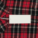 RED UPSIDE-DOWN CHECKED BUTTON-DOWN SHIRT
