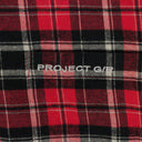 RED UPSIDE-DOWN CHECKED BUTTON-DOWN SHIRT