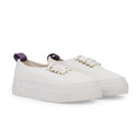 WHITE MOTHER CANVAS SNEAKERS