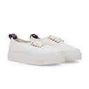WHITE MOTHER CANVAS SNEAKERS