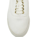 WHITE MOTHER CANVAS SNEAKERS
