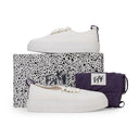 WHITE MOTHER CANVAS SNEAKERS