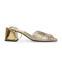 GOLD 70S STRAPPY SANDALS