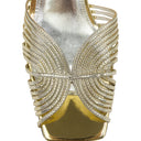 GOLD 70S STRAPPY SANDALS
