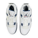 4 MIDNIGHT NAVY/WHITE SNEAKERS