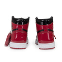 BLACK/RED PATENT BRED 1 SNEAKERS