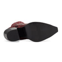 RED MARIA ANKLE BOOTS