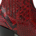 RED MARIA ANKLE BOOTS