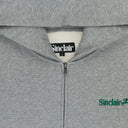 HEATHER GREY ZIP UP ESSENTIAL HOODIE