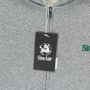 HEATHER GREY ZIP UP ESSENTIAL HOODIE