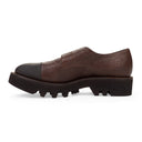 BROWN DOUBLE BUCKLE OXFORDS