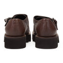 BROWN DOUBLE BUCKLE OXFORDS