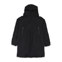 BLACK ANORAK LONG RAINCOAT