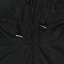 BLACK ANORAK LONG RAINCOAT