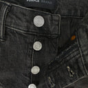 GREY DIRTY RESIN BLOWOUT SKINNY JEANS
