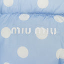 POLKA DOT PUFFER COAT PURPLE/WHITE DOWN PUFFER