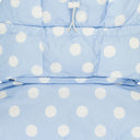 POLKA DOT PUFFER COAT PURPLE/WHITE DOWN PUFFER