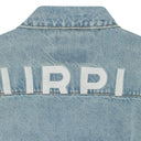 LIGHT EMBROIDERED OVERSIZED JACKET Indigo DENIM JACKETS