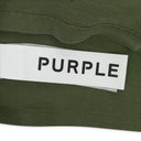 GREEN TEXTURED INSIDE OUT TEE T-SHIRT